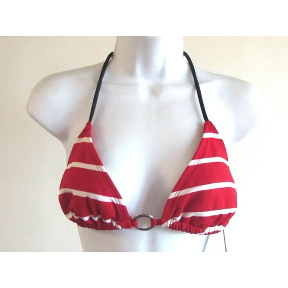 Ann Cole Red/White/Blue 2Pc Striped Designer Bikini 10-12-14 - Picture 2 of 9
